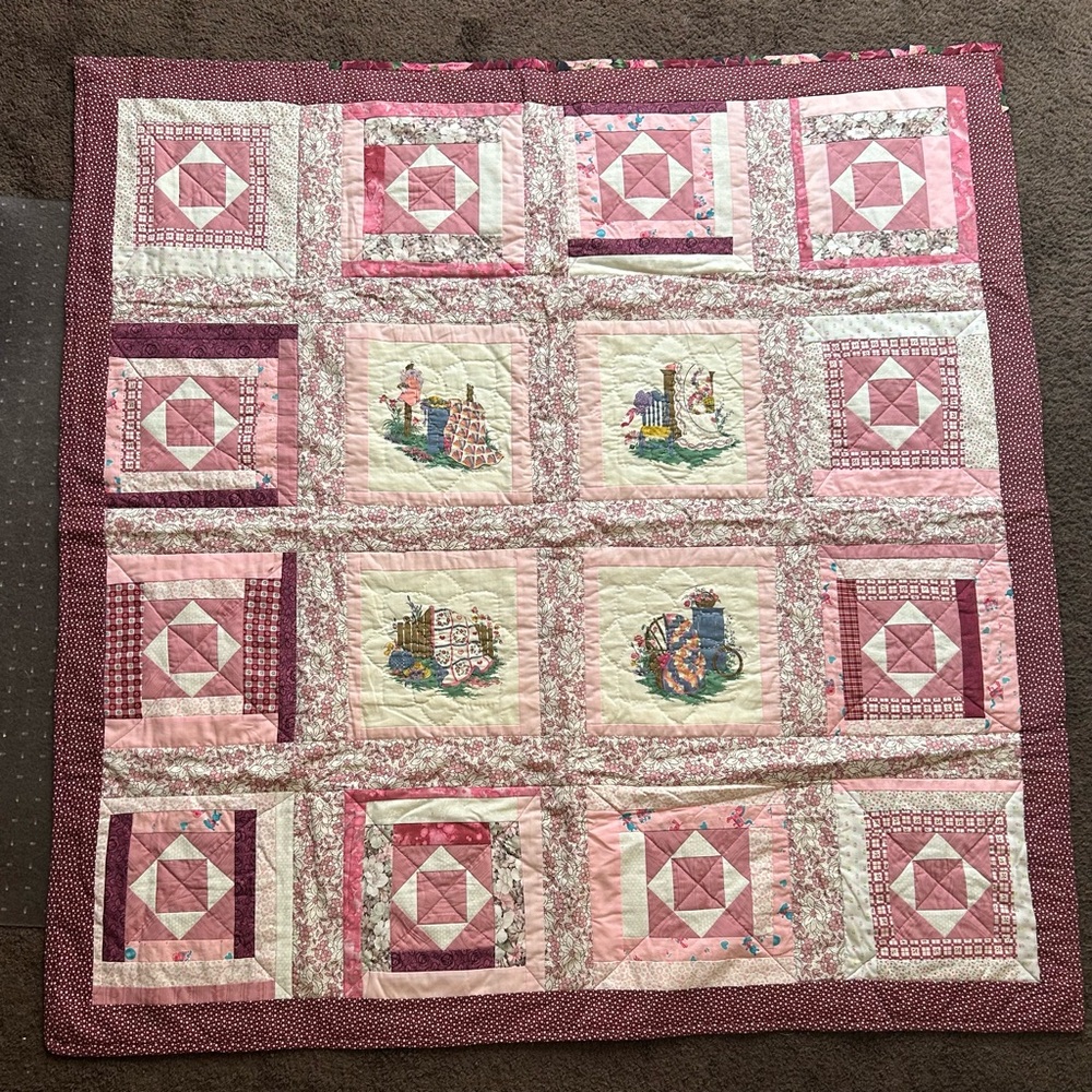 Country Cottage | Patchwork Lap Quilt